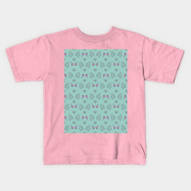 Christmas pattern Kids T-Shirt by DanielK